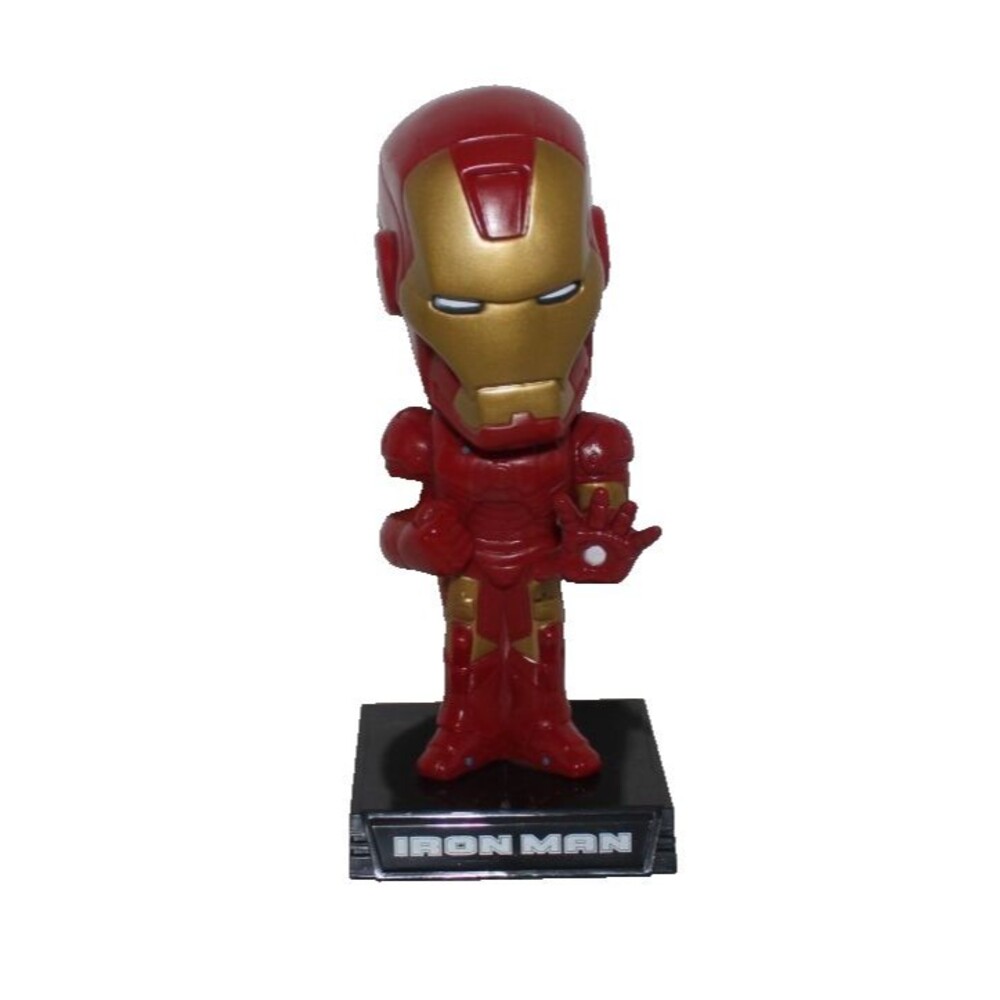 2008 Marvel Comics Funko Wacky Wobbler Bobble Head Iron Man Movie H21